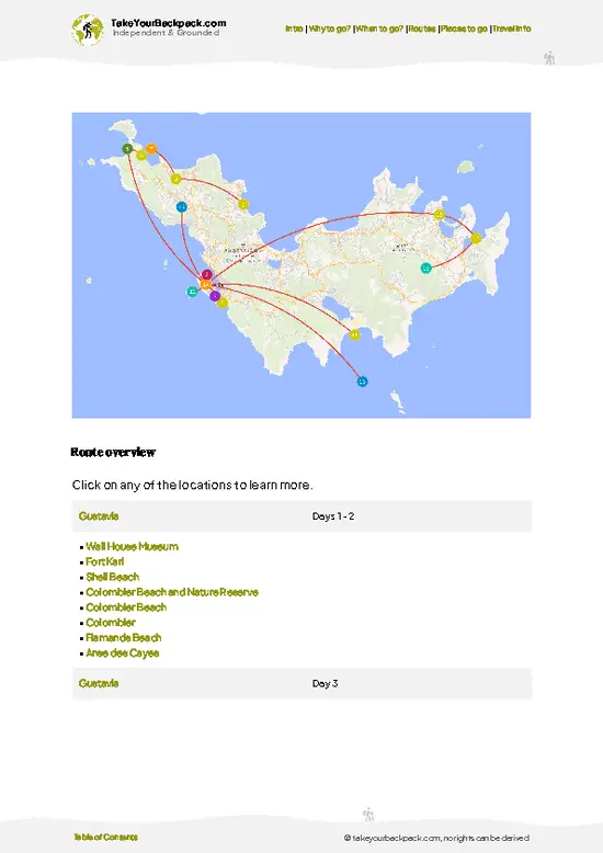 example page 4 from our offline Travel Guide for Saint Barthélemy